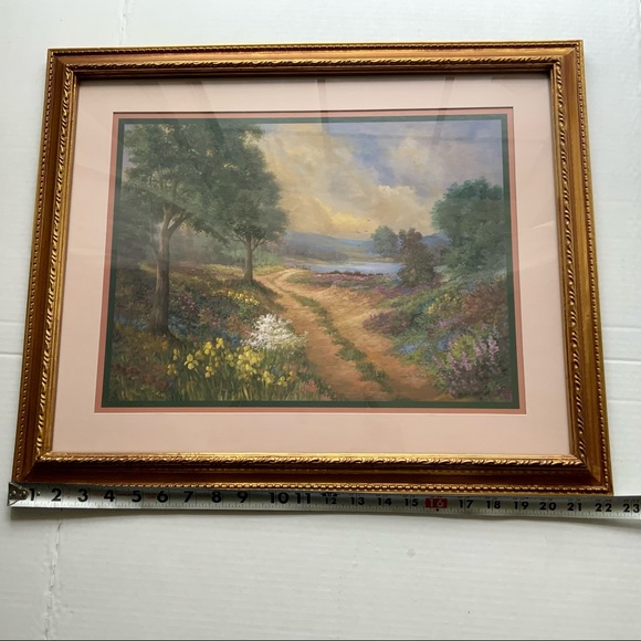 VINTAGE HOME INTERIOR Dirt Road leading to Water Print by Artist Jamie Carter - Picture 2 of 6